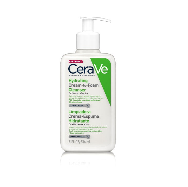 CERAVE LIMPIADORA CREMA ESPUMA HIDRATANTE 236ML