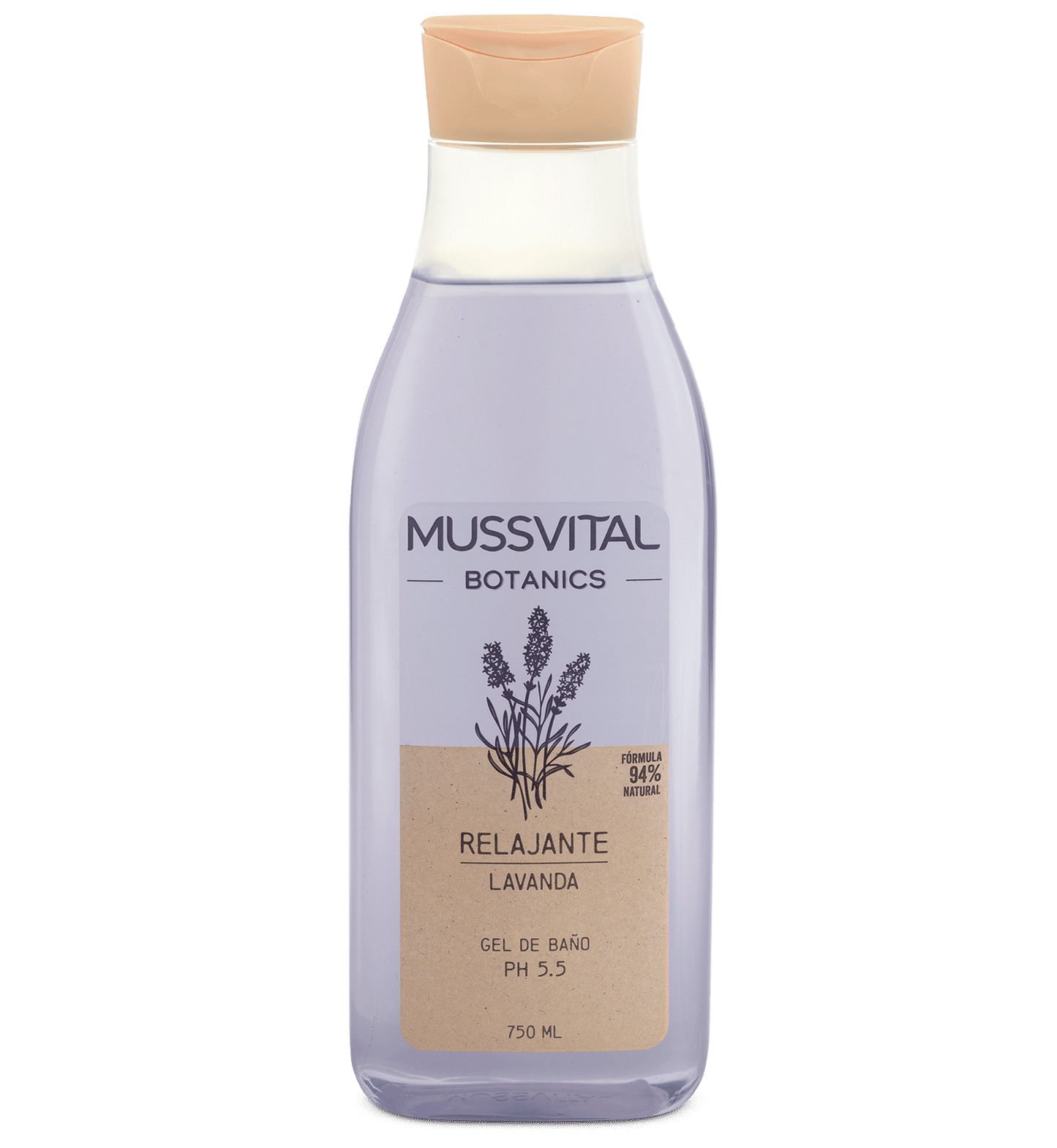 MUSSVITAL BOTANICS GEL LAVANDA 750ML