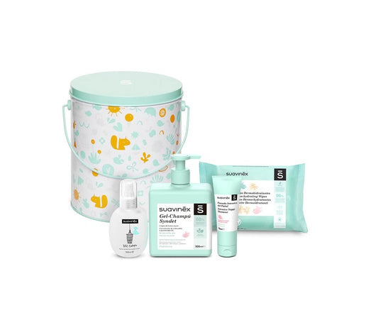 SUAVINEX CUBO METAL PRIMEROS CUIDADOS MOSTAZA