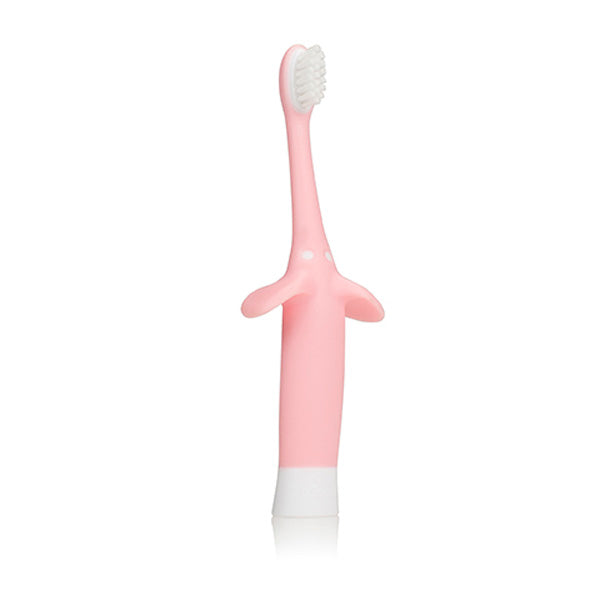 DR BROWNS CEPILLO DENTAL BEBE ROSA 0-3 AÑOS