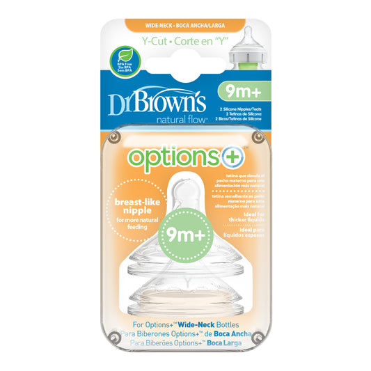 DR BROWNS TETINA BOCA ANCHA SILICONA PARA CEREALES +9M 2U