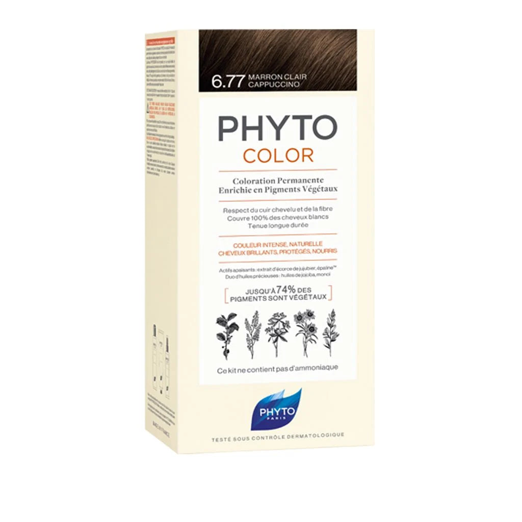 PHYTO COLOR 6.77 MARRON CLARO CAPUCHINO