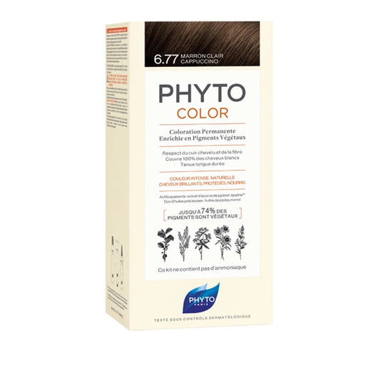 PHYTO COLOR 6.77 MARRON CLARO CAPUCHINO