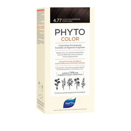 PHYTO COLOR 4.77 CASTAÑO MARRON INTENSO