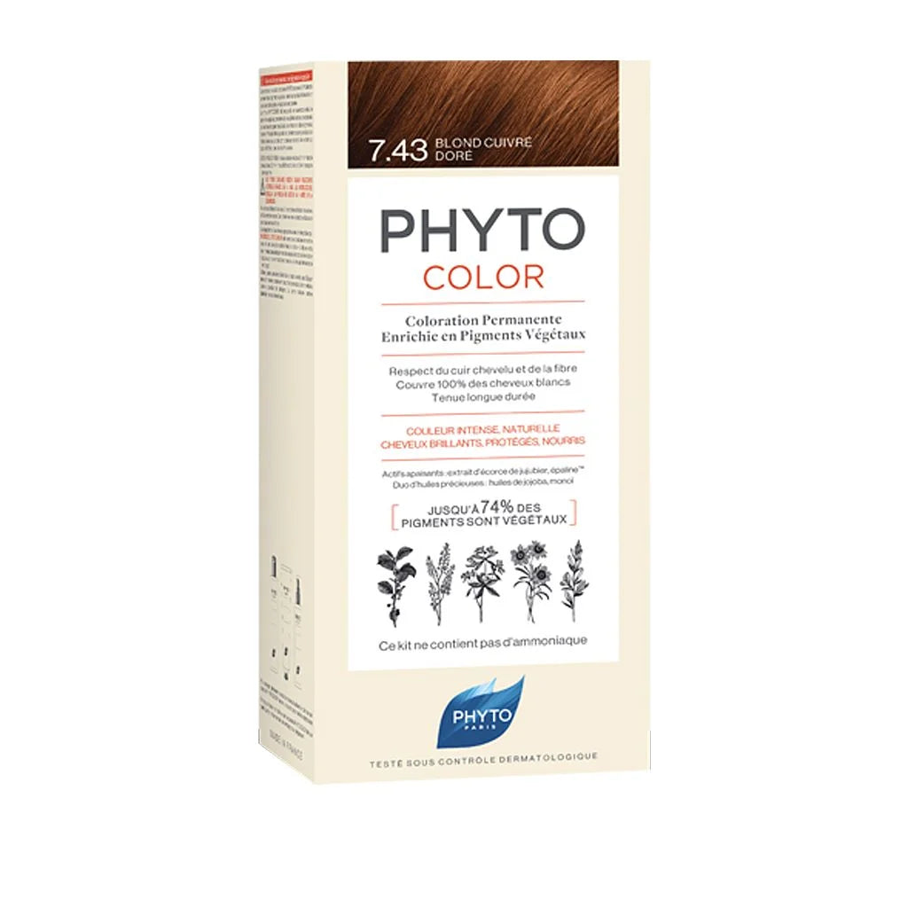 PHYTO COLOR 7.43 RUBIO DORADO COBRIZO