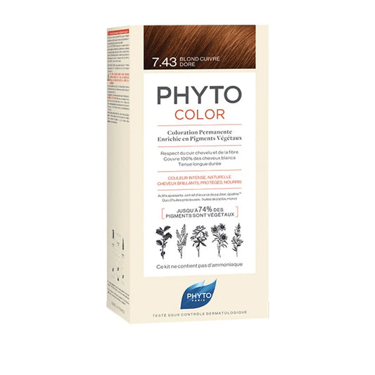 PHYTO COLOR 7.43 RUBIO DORADO COBRIZO