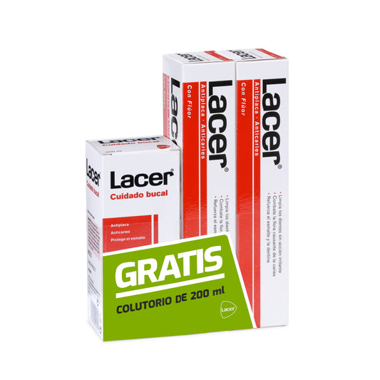 LACER PASTA DUPLO 125 ML + COLUTORIO 200ML