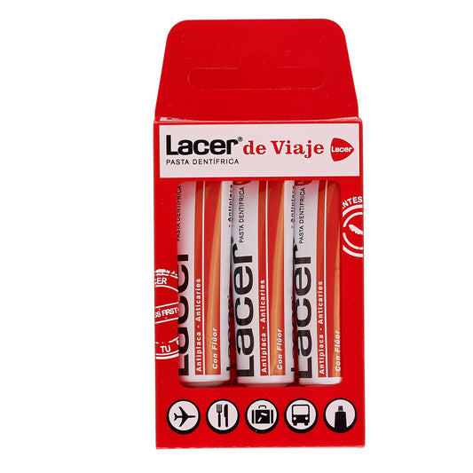 LACER PASTA DENTIFRICA VIAJE 5 ML 3 TUBOS