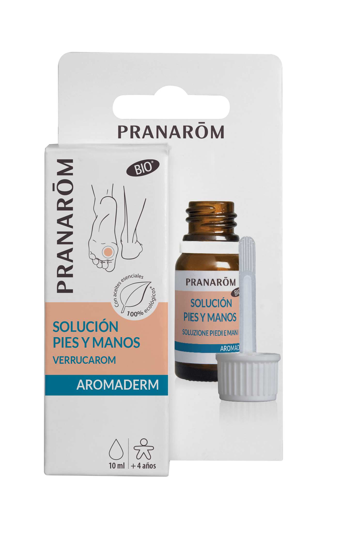 PRANAROM AROMADERM SOLUCION PIES Y MANOS 10ML