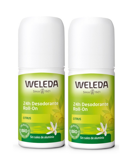 WELEDA DESODORANTE ROLL-ON CITRUS 50ML DUPLO