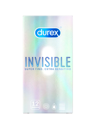 DUREX PRESERVATIVO INVISIBLE EXTRA FINO 12U