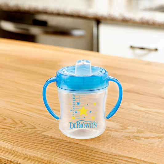 DR BROWNS VASO TRANS BOQUILLA SUAVE +6M 180ML