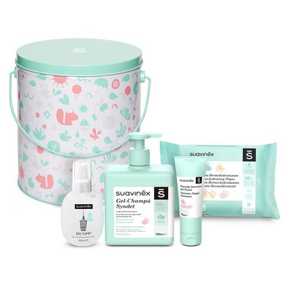 SUAVINEX CUBO METAL PRIMEROS CUIDADOS ROSA