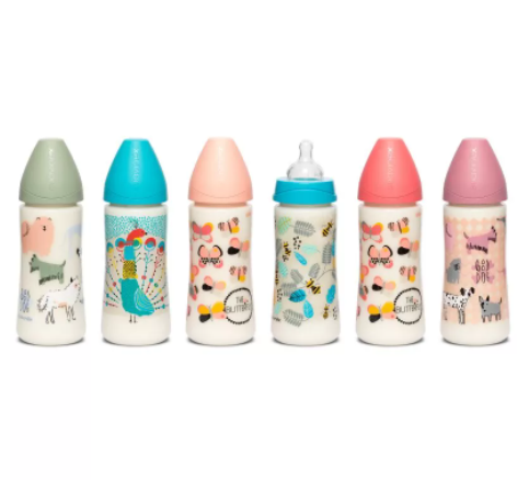 SUAVINEX BIBERON SILICONA REDONDA 3P 360ML +4M