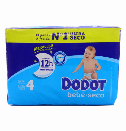 DODOT PAÑAL INFANTIL BEBE SECO 12H T-4 9-14KG