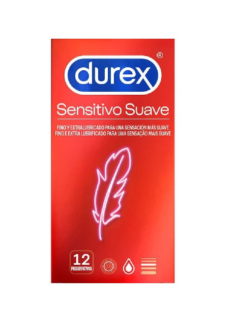 DUREX SENSITIVO EASY ON FINO PRESERVATIVOS 12 U