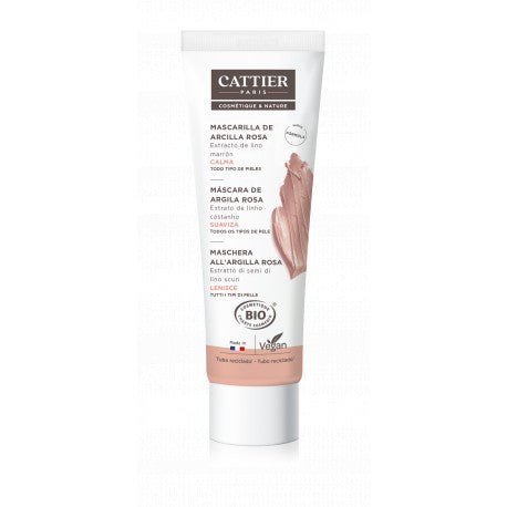 CATTIER MASCARILLA ARCILLA ROSA PIEL SENSIBLE 100ML