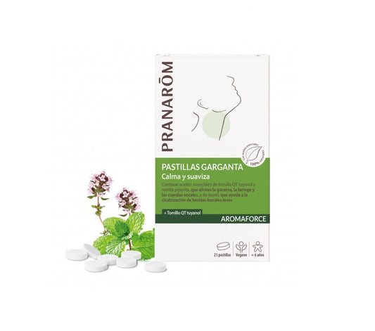 PRANAROM AROMAFORCE PASTILLAS GARGANTA 21 PASTILLAS