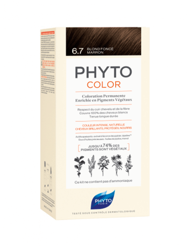 PHYTO COLOR 6.7 RUBIO OSCURO MARRON