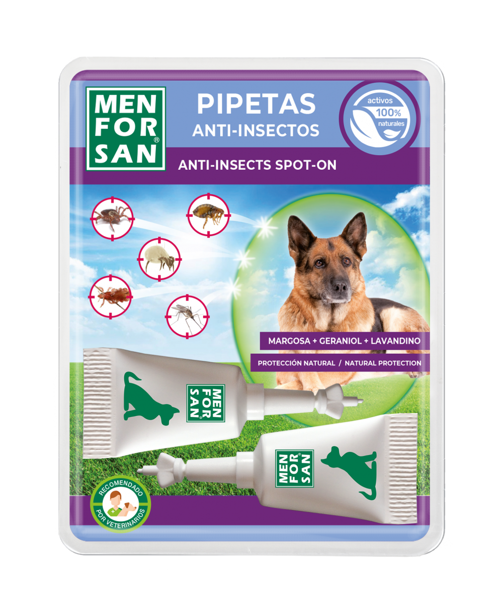 MENFORSAN PIPETAS ANTI INSECTOS PERROS 2UX1,5ML