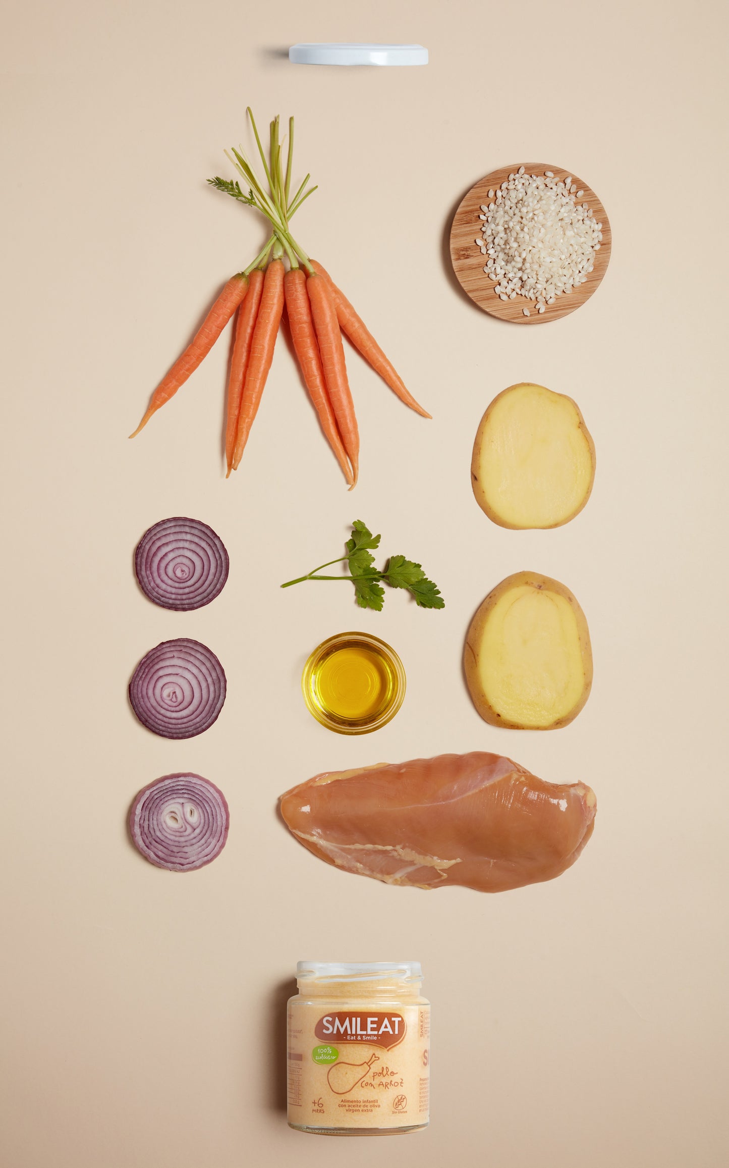 SMILEAT POTITO POLLO ARROZ ECO +6M 230G