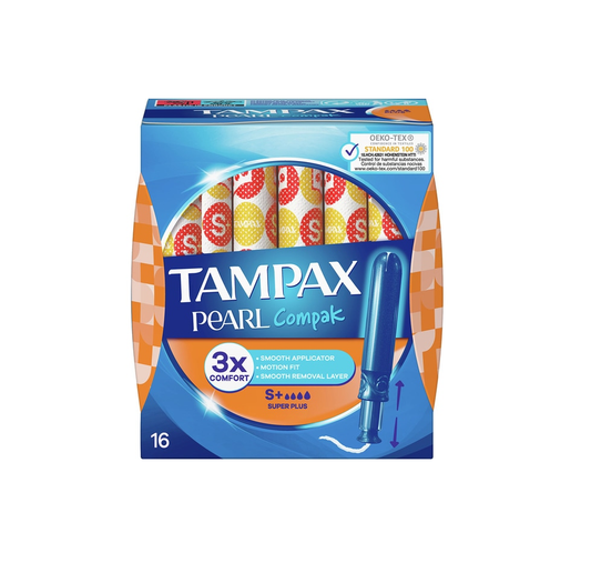 TAMPAX COMPAK PEARL SUPER PLUS 16 U