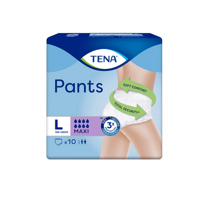 TENA PANTS MAXI TALLA L 10U
