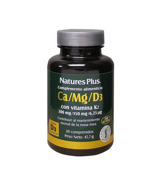 NATURE'S PLUS CA/MG/D3 30 COMPRIMIDOS