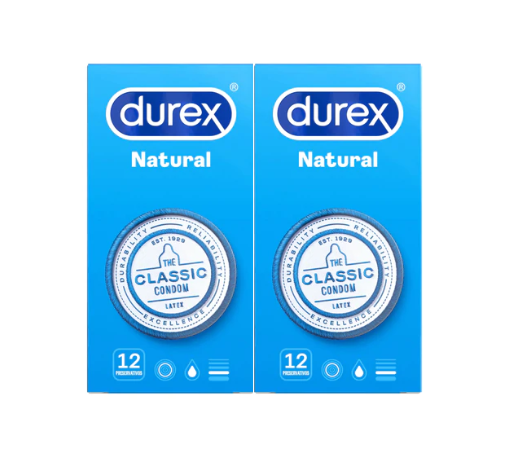 DUREX NATURAL PRESERVATIVOS 12 X 2