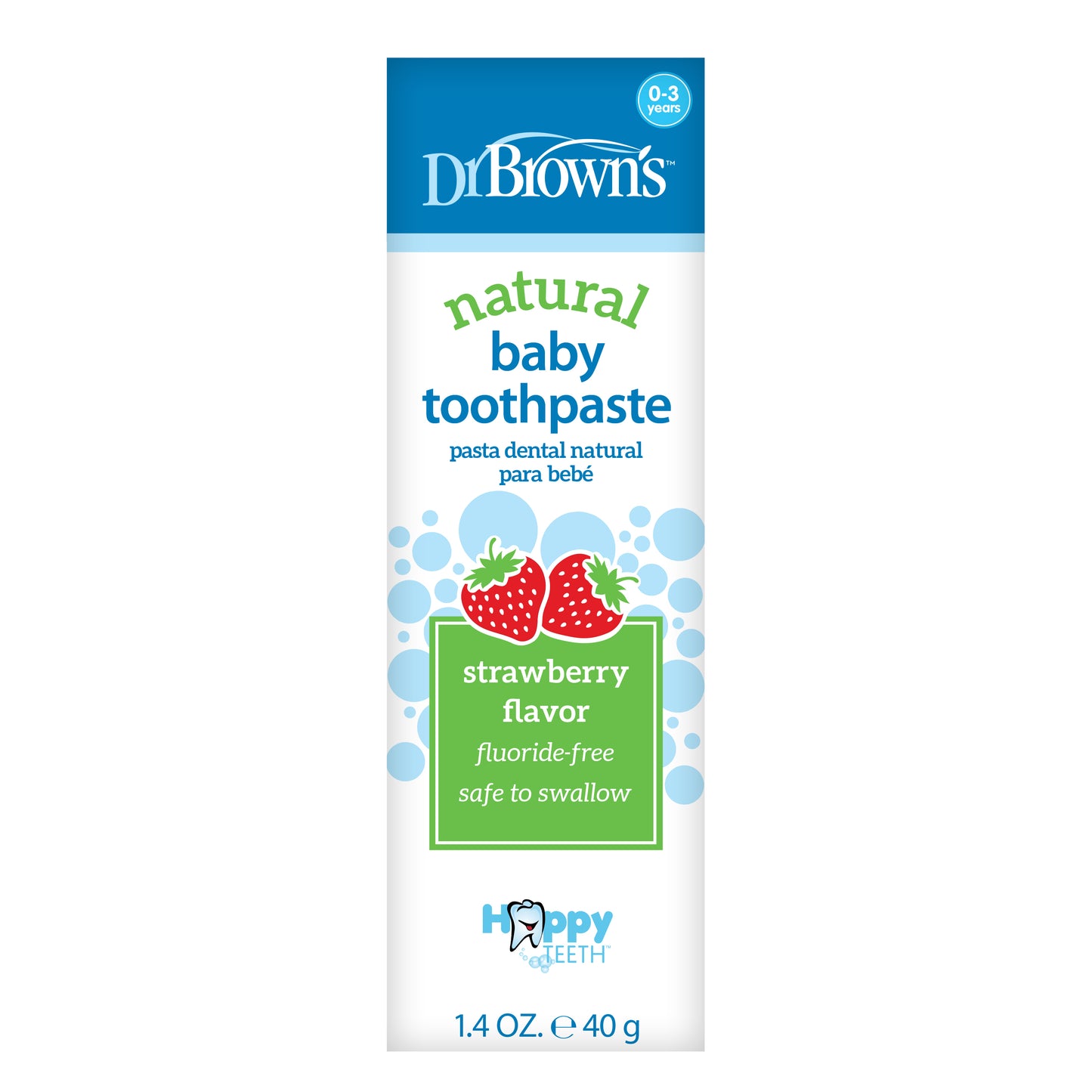 DR BROWNS PASTA DENTAL NATURAL BEBE FRESA 40G