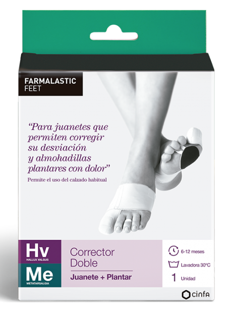 FARMALASTIC CORRECTOR JUANETE DOBLE 1U TALLA M