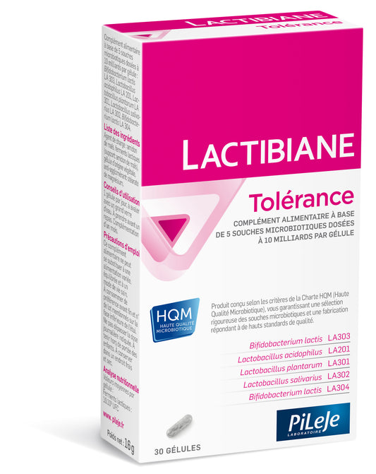 PILEJE LACTIBIANE TOLERANCE 2.5G 30 CAPSULAS