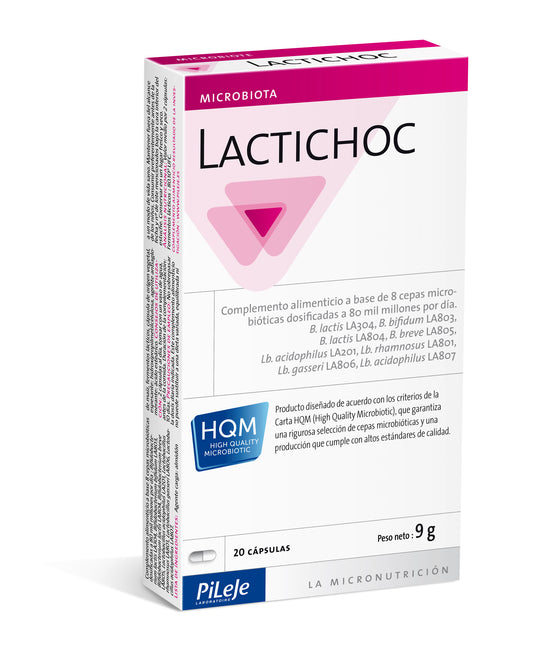 PILEJE LACTICHOC 20 CAPSULAS