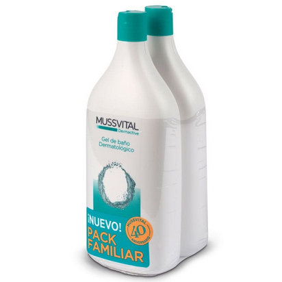 MUSSVITAL PACK FAMILIAR GEL DERMAOLOGICO 2X1L