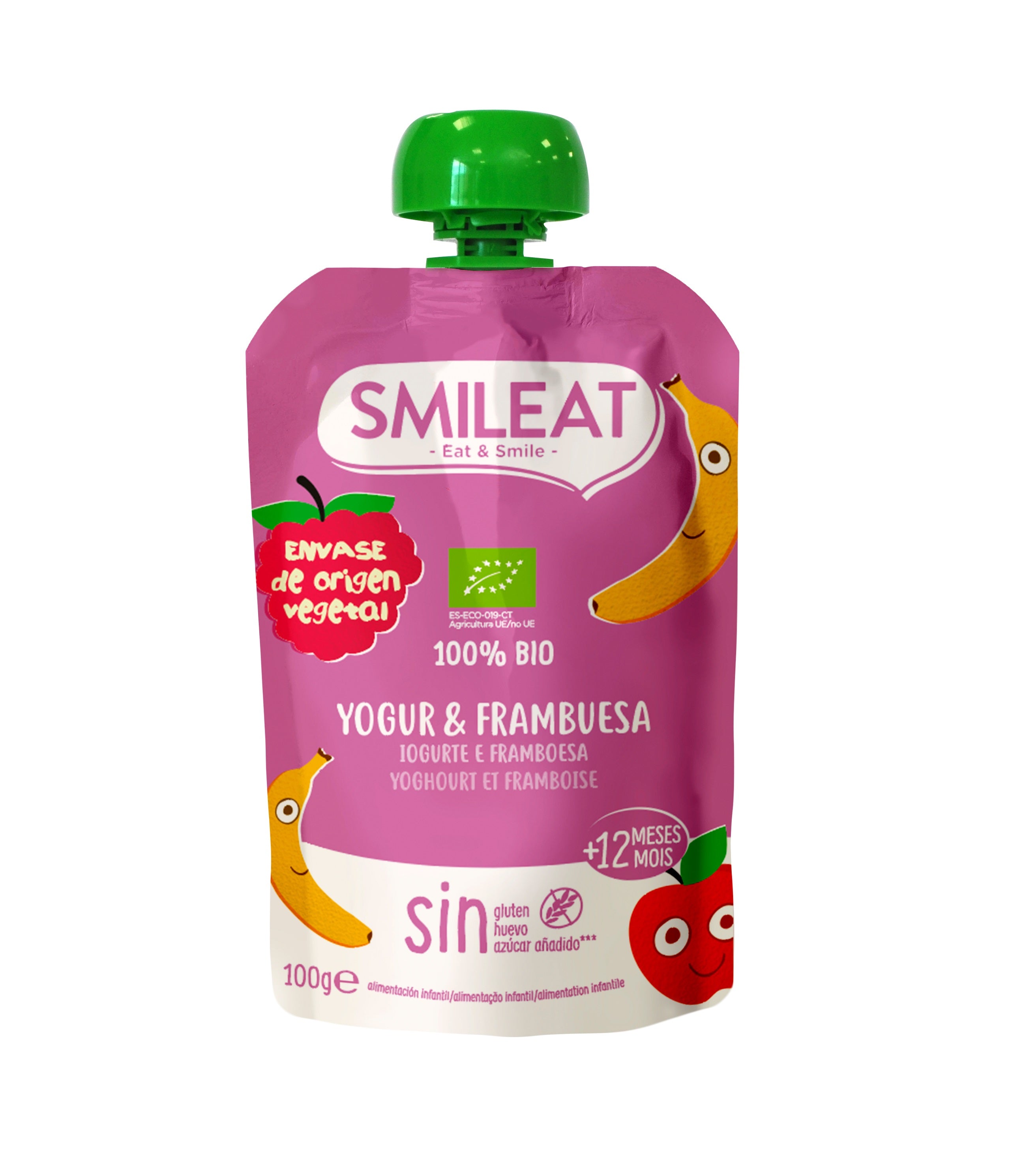 Snack de Fresa y Manzana 25g Smileat