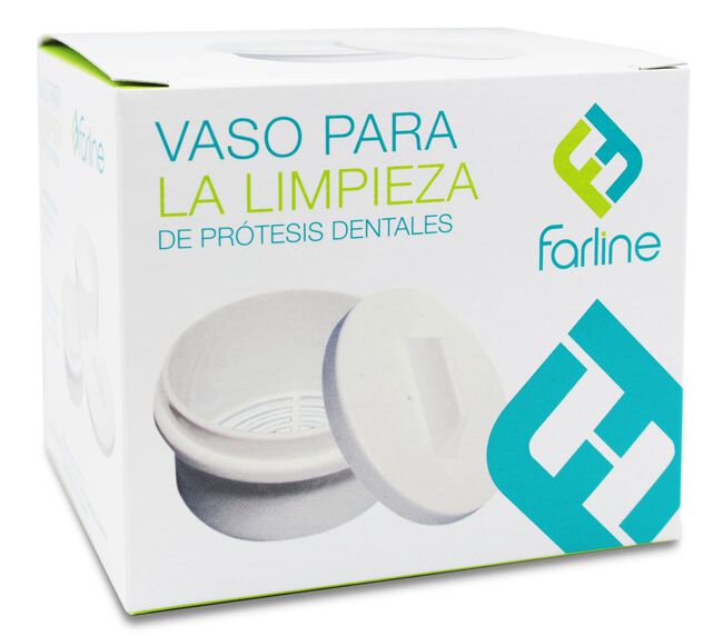 FARLINE VASO PARA LIMPIEZA DE PROTESIS