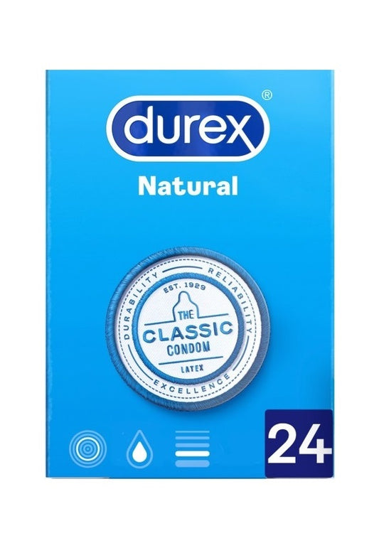 DUREX NATURAL PLUS EASY ON 24 U
