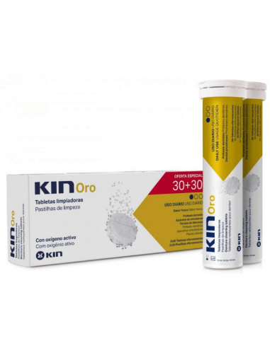 KIN ORO TABLETAS LIMPIADORAS LIMPIEZA PROTESIS 60U