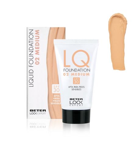 BETER LOOK EXPERT LIQUID FOUNDATION 02 MEDIUM