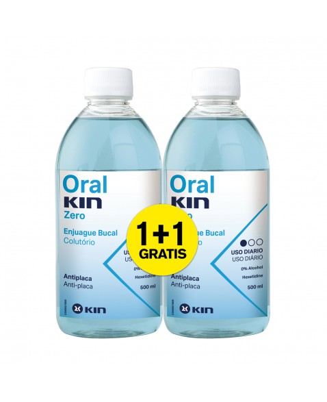 ORALKIN ENJUAGUE ZERO 500 ML PACK 2X1