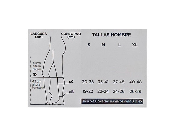 FARMALASTIC MEDIA EJECUTIVOS HOMBRE 15-20MMHG