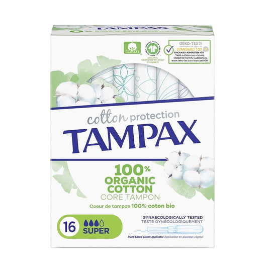 TAMPAX ORGANIC COTTON SUPER 16U