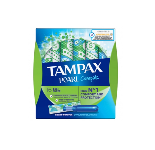 TAMPAX COMPAK PEARL SUPER 16 U