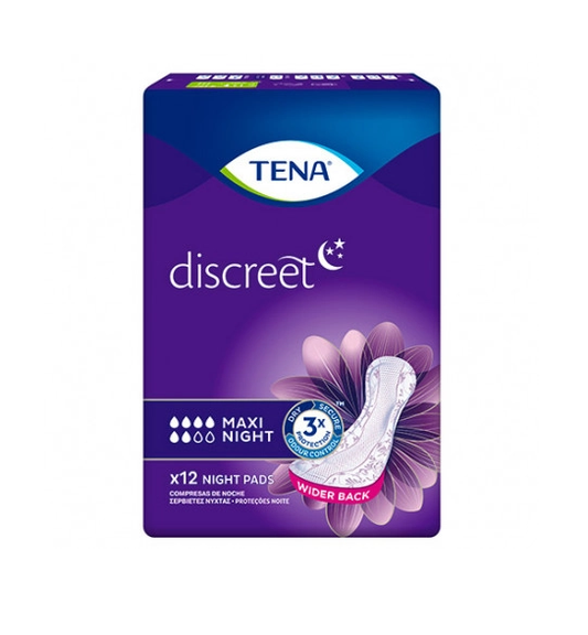 TENA DISCREET LADY MAXI NIGHT 12 U