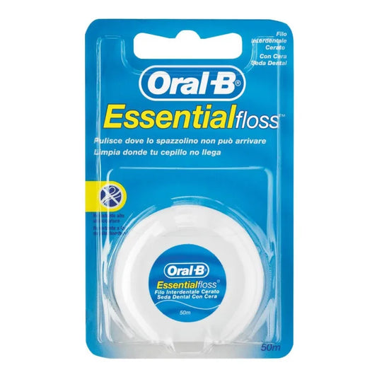 ORAL B ESSENTIAL FLOSS FLUOR MENTA 50M